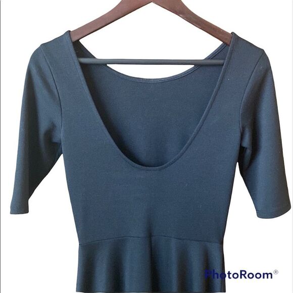 XXI ESSENTIAL Black Fitted Mini Dress - Picture 3 of 7